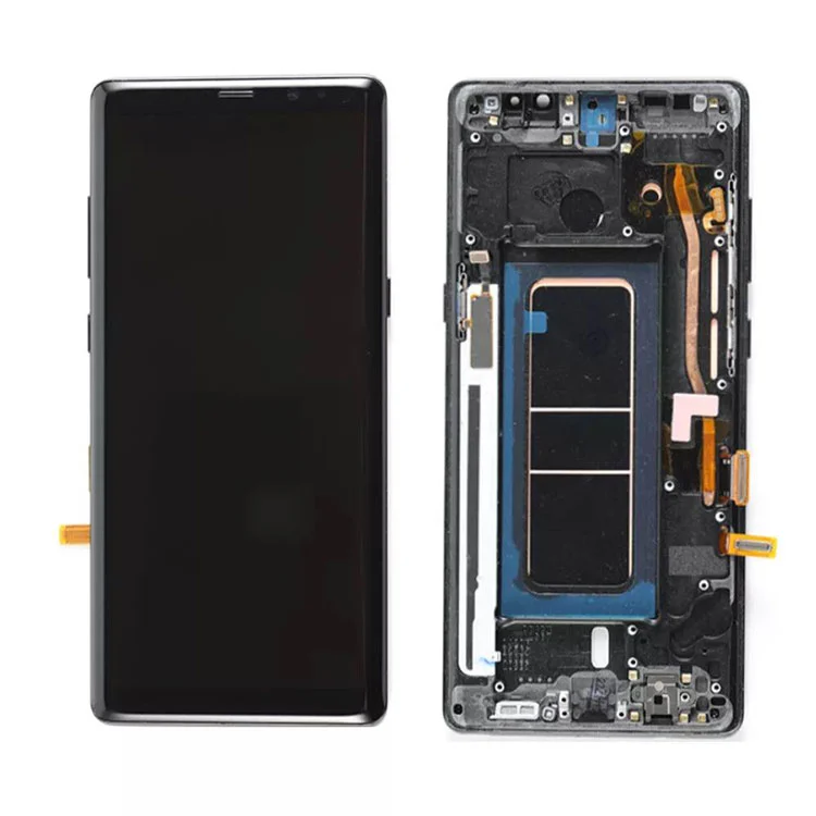 Samsung Galaxy Note 8 LCD OLED 디스플레이 화면 디지타이저 어셈블리와 프레임