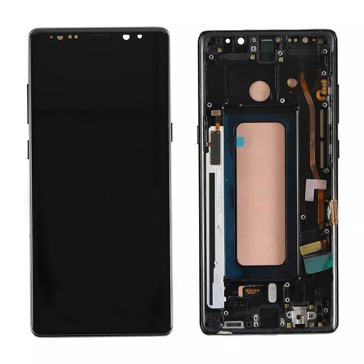 Samsung Galaxy Note 8 LCD OLED 디스플레이 화면 디지타이저 어셈블리와 프레임