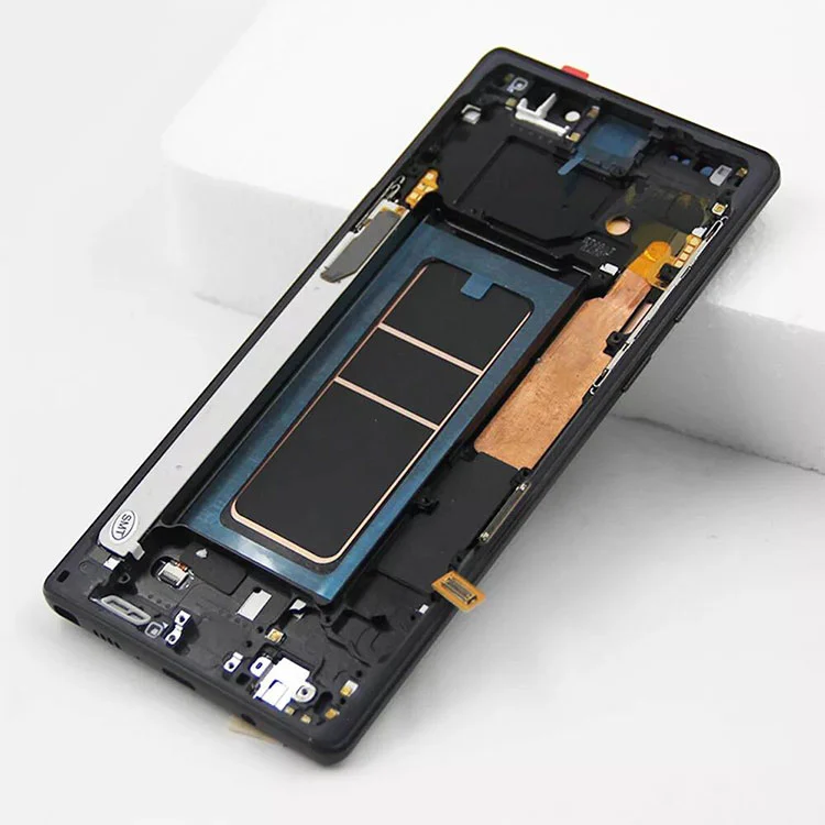 Samsung Galaxy Note 9 LCD OLED 디스플레이 스크린 디지타이저 어셈블리와 프레임