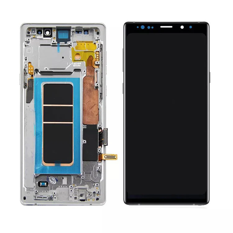 Samsung Galaxy Note 9 LCD OLED 디스플레이 스크린 디지타이저 어셈블리와 프레임