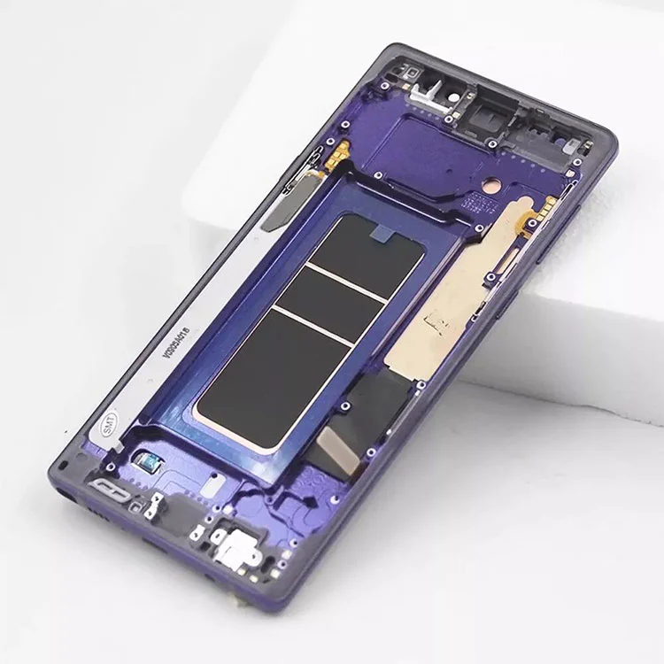Samsung Galaxy Note 9 LCD OLED 디스플레이 스크린 디지타이저 어셈블리와 프레임