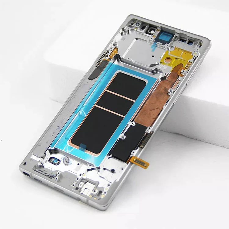 Samsung Galaxy Note 9 LCD OLED 디스플레이 스크린 디지타이저 어셈블리와 프레임