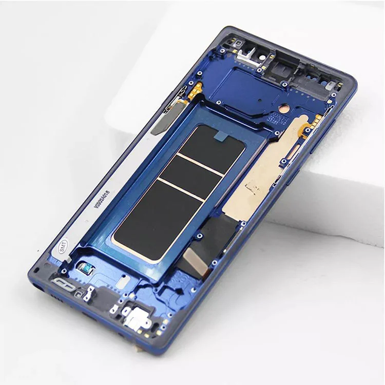 Samsung Galaxy Note 9 LCD OLED 디스플레이 스크린 디지타이저 어셈블리와 프레임